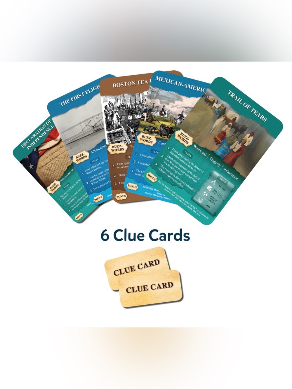 Skillmatics Guess in 10: US History Educational Card Game, 2-6, Age 8-99 - Picture 3 of 4